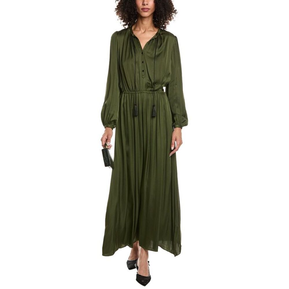 The Kooples Womens  Satin Maxi Dress, Black
